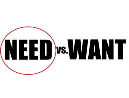 need-vs-want